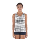 Structure Pattern Network Sport Tank Top  View1