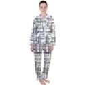 Structure Pattern Network Women s Long Sleeve Satin Pajamas Set	 View1