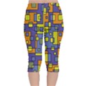 Square Background Background Texture Velvet Capri Leggings  View2