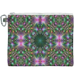 Digital Kaleidoscope Canvas Cosmetic Bag (xxxl) by Amaryn4rt