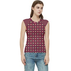 Kaleidoscope Seamless Pattern Women s Raglan Cap Sleeve T-shirt