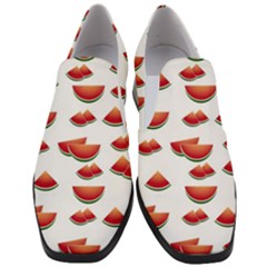 Summer Watermelon Pattern Women Slip On Heel Loafers by Dutashop