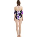 Abstract Canvas Acrylic Digital Design Halter Flowy Bikini Set  View2