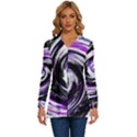 Canvas Acrylic Digital Design Long Sleeve Drawstring Hooded Top View1