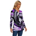 Canvas Acrylic Digital Design Long Sleeve Drawstring Hooded Top View3