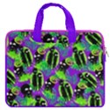 Blue Violet Rick Morty Purple Frizzle 13  Double Pocket Laptop Bag View1