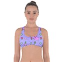 Flower Pink Pig Piggy Seamless Got No Strings Sports Bra View1