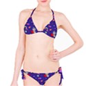 Rabbit Hearts Texture Seamless Pattern Classic Bikini Set View1