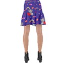 Rabbit Hearts Texture Seamless Pattern Wrap Front Skirt View2