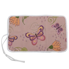 Butterfly Background Pattern Texture Pen Storage Case (s) by Ravend