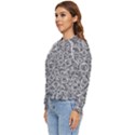 Vintage Clock Motif Pattern Women s Long Sleeve Raglan T-Shirt View2