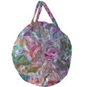 Abstract waves IV Giant Round Zipper Tote View1
