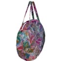 Abstract waves IV Giant Round Zipper Tote View3