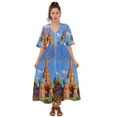 Architecture Building Cathedral Church Kimono Sleeve Boho Dress