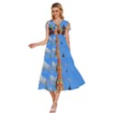 Architecture Building Cathedral Church V-Neck Drawstring Shoulder Sleeveless Maxi Dress View2