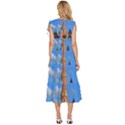 Architecture Building Cathedral Church V-Neck Drawstring Shoulder Sleeveless Maxi Dress View4
