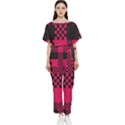 Cube Square Block Shape Creative Batwing Lightweight Chiffon Jumpsuit View1