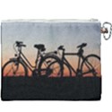 Bicycles Wheel Sunset Love Romance Canvas Cosmetic Bag (XXXL) View2