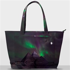 Fantasy Pyramid Mystic Space Aurora Back Pocket Shoulder Bag 