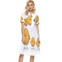 Chick Easter Cute Fun Spring Button Top Knee Length Dress View1