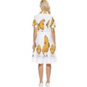 Chick Easter Cute Fun Spring Button Top Knee Length Dress View2
