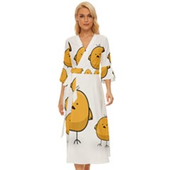 Chick Easter Cute Fun Spring Midsummer Wrap Dress