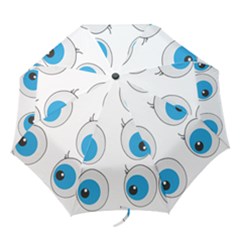 Eyes Comic Cartoon Fun Funny Toon Folding Umbrellas