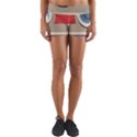 Photo Camera Machine Colorful Art Yoga Shorts View1