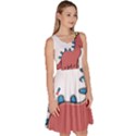 Dinosaur Dragon Drawing Cute Knee Length Skater Dress With Pockets View3