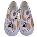 Abstract Bull Art Design Kids  Canvas Slip Ons View1