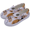 Abstract Bull Art Design Kids  Canvas Slip Ons View2