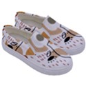 Abstract Bull Art Design Kids  Canvas Slip Ons View3