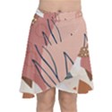 Abstract Circles Art Design Chiffon Wrap Front Skirt View1
