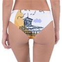 Poster Map Flag Lotus Boat Reversible Classic Bikini Bottoms View2