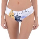 Poster Map Flag Lotus Boat Reversible Classic Bikini Bottoms View3