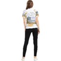 Poster Map Flag Lotus Boat Women s Short Sleeve Rash Guard View2