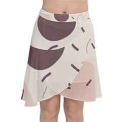 Sky Clouds Stars Starry Cloudy Chiffon Wrap Front Skirt