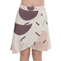 Sky Clouds Stars Starry Cloudy Chiffon Wrap Front Skirt View1