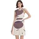 Red Brochure Flyer Poster Music Cocktail Party Halter Sleeveless Dress With Pockets View1