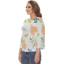 Leaves Plants Background Branches Cut Out Wide Sleeve Top View2