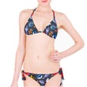 Sea Animals Pattern Wallpaper Fish Classic Bikini Set View1