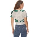 Leaves Monstera Background Twist Front Crop Top View4