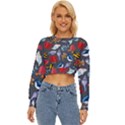 Sea Animals Pattern Wallpaper Fish Lightweight Long Sleeve Sweatshirt View1
