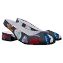 Sea Animals Pattern Wallpaper Fish Women s Classic Slingback Heels View3