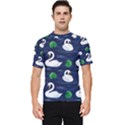 Swan-pattern-elegant-design Men s Short Sleeve Rash Guard View1
