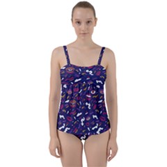 Pattern Burton Galmour Twist Front Tankini Set