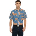 Corgi Patterns Men s Short Sleeve Pocket Shirt  View1