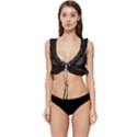 Artskop Kaleidoscope Pattern Low Cut Ruffle Edge Bikini Top View1