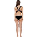 Artskop Kaleidoscope Pattern Low Cut Ruffle Edge Bikini Top View4