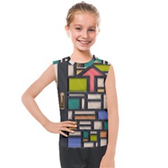 Door Stained Glass Stained Glass Kids  Mesh Tank Top